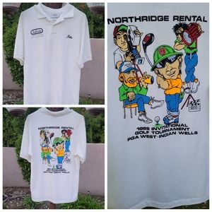 Vtg 1989 Northridge Invitational Golf Tournament Polo Shirt